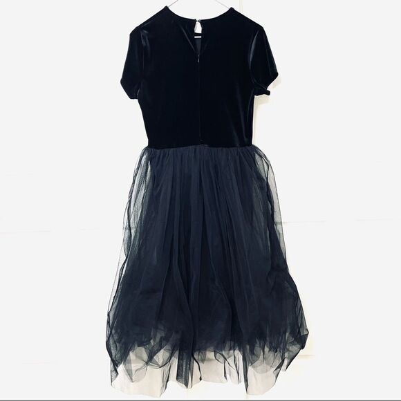Junie Blake Tardis Black Velvet Dress With Black Tulle Skirt Goth Fairycore M - Picture 11 of 14
